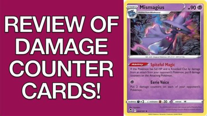 How do you use damage counters?